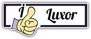 I Like Luxor Travel Slogan Sticker | Car Bumper, Laptop, Water Bottle, Wall, Window Waterproof Vinyl Sticker Decal | Longer Side 6'' |