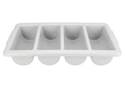 Winco 4 Compartment / PP / Gray Flatware Organizers