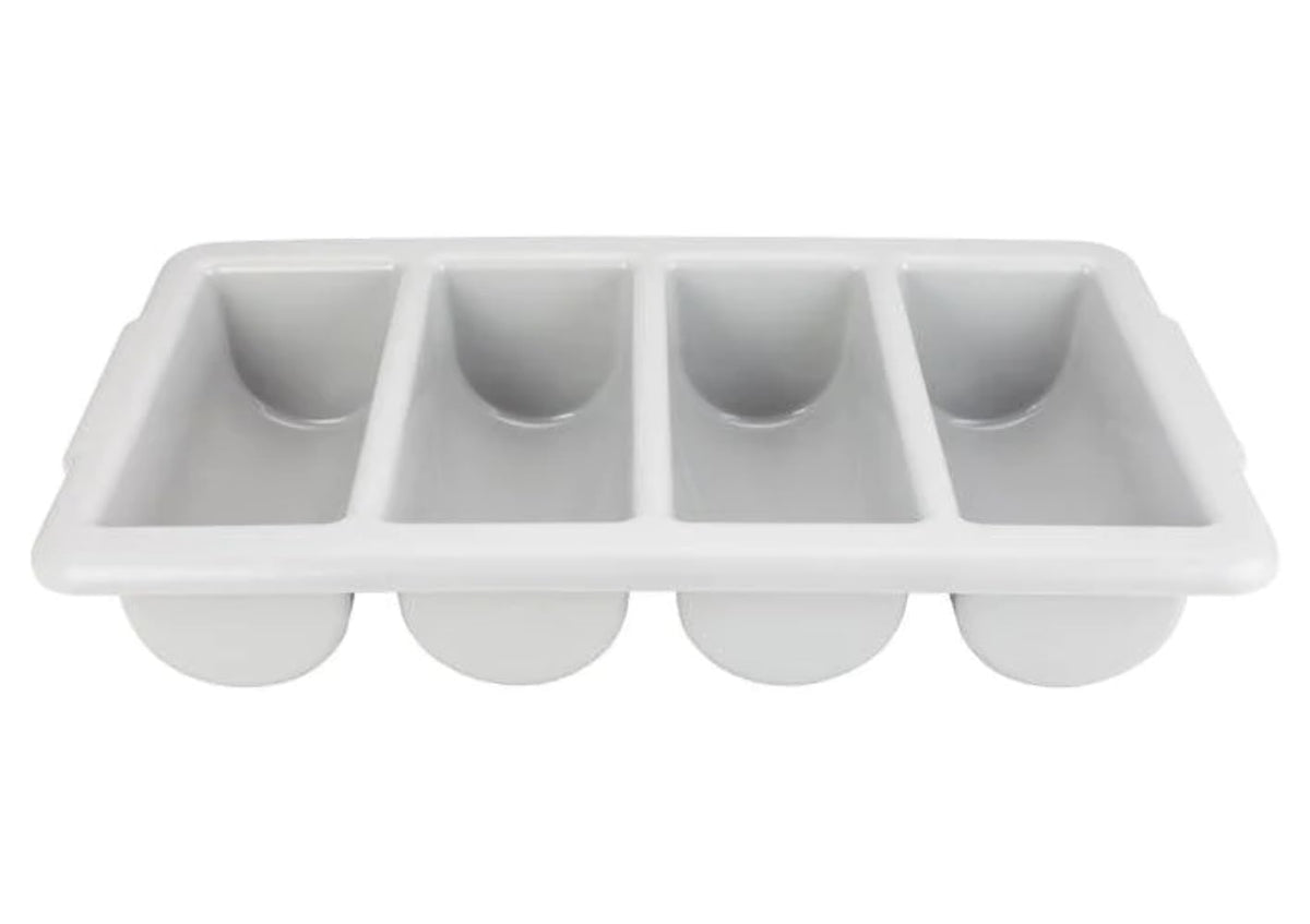 Winco 4 Compartment / PP / Gray Flatware Organizers