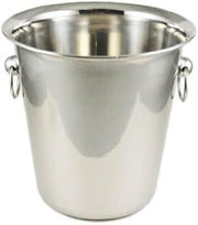 Winco WB-4 4 Quart Wine Bucket,stainless steel,Set of 3