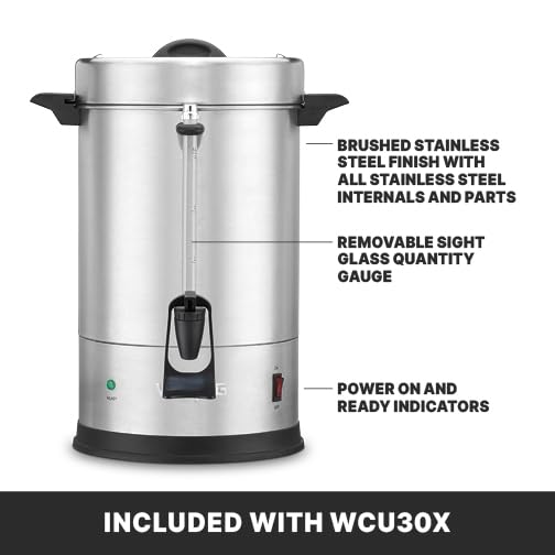 Waring 30-Cup / 30 Cup Capacity / Silver Coffee Urns
