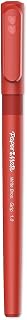 Paper Mate Write Bros Grip Ballpoint Pens, Medium Point, 1.0 mm, Red Barrel, Red Ink, Pack Of 12 Pens