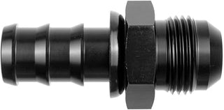 -12 AN MALE TO 34 HOSE BARB STRAIGHT - BLACK