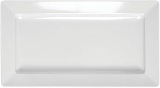 HUBERT Platter Rectangular White Melamine -19 1/2 L x 10 3/4 W x 2" H