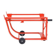 Easy-Steer Drum Cradle with Retractable Handle by Global Industrial – 31.75"L x 19.75"W x 20"H, Steel, Red, Model 233581