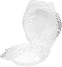 Detroit Forming 6" Pie Container with a High Dome with Locked Hinge, LBH-602 | 350/Case