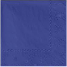 Hoffmaster Navy Beverage Napkin, 9.5 x 9.5 inch - 1000 per case.