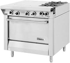 Garland M43-1R Master Series Heavy Duty 34" Gas Range with (4) 24,000 BTU Open Burners, (1) 12" Even Heat Hot Top & Standard Oven