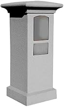 Man-STUCOL-SG Manchester Stucco Column for Mailbox in Slate Gray Color