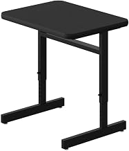 Correll Adjustable Height High-Pressure Top Computer/Student Desks Black Wood Laminate
