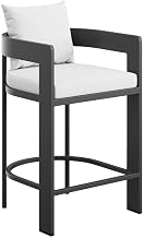 Modway Tahoe Outdoor Patio Counter Height Stool in White