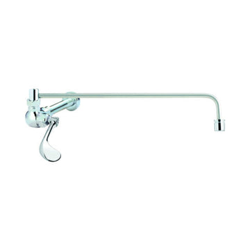 Krowne Silver Series Extended Wok Faucet – 14"L x 5"W x 3"H, Brass, Check Images, Model 12-171L