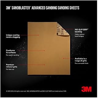 3M 11080-G-6 Sandpaper with No-Slip Grip