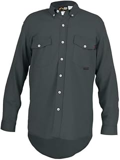 MCR Safety S1GXL Flame Resistant (FR) Work Shirt, Gray, X-Large