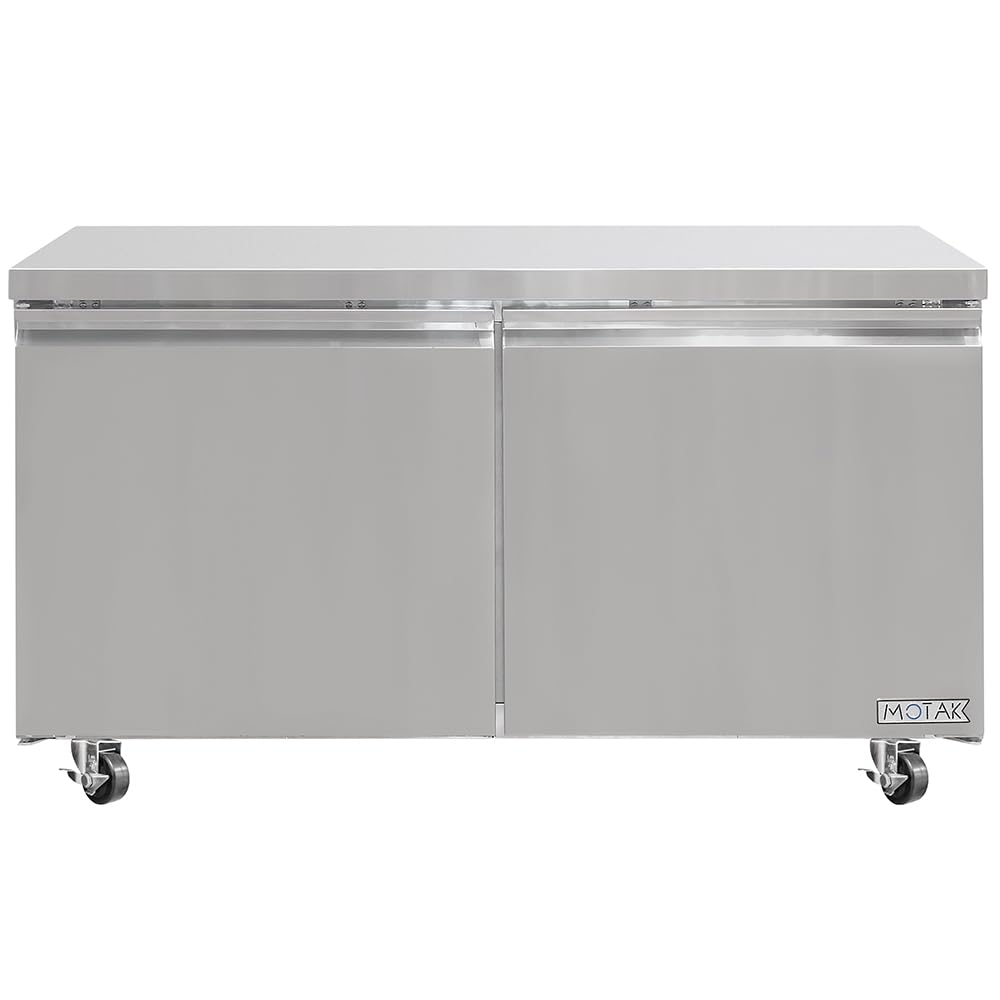 60 1/5" W Undercounter Refrigerator w/ (2) Sections & (2) Doors by MOTAK – 63.39x32.68x38.58, In Description, Check Images, Model MUR-60-X