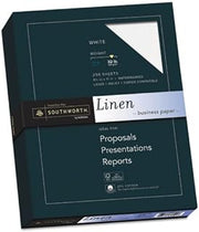 Southworth 25% Cotton Linen Business Paper, 32lb, 8 1/2 x 11, 250 Sheets