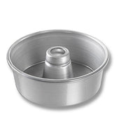 Glazed Alum. #650 Angel Food Tube Cake Pan by Chicago Metallic Bakeware – 7.5 inches, Aluminum, Silver, Model 46505