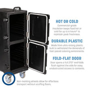 Carlisle FoodService Products Black / 10 Pan Capacity / Modern Storage & Transport
