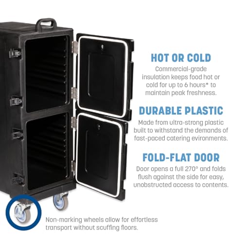 Carlisle FoodService Products Black / 10 Pan Capacity / Modern Storage & Transport