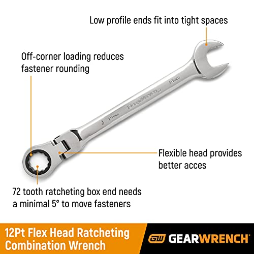 GEARWRENCH 12 Pc / With Wrench Rack / Metric Combination Wrenches