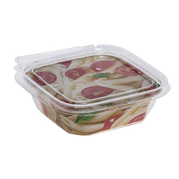 Safe-T-Fresh Squareware 8 oz Clear PET Plastic Clamshell by SAALFELD REDISTRIBUTION – 8.0 ounces, Plastic, Clear, Model TS4008