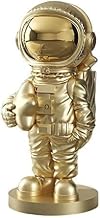 Modern and Stylish Design Astronaut Ornaments Spaceman Statue Resin Simulate Sculpture Home Office Decor Crafts Sculpture (Gold)