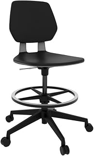 Safco Commute Extended Height Office Chair Foot Rest Black