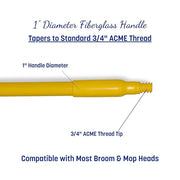 SPARTA Yellow / 1 / 48 inches (Pack of 1) Broom Handles