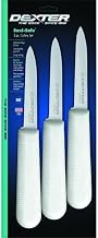 Sani-Safe 3-Pack Paring Knives w/White Handles