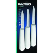 3-Pack Paring Knives w/White Handles by Sani-Safe – White, Pack of 3