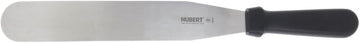 HUBERT Spatula Stainless Steel with Black Polypropylene Handle - 8"L Blade