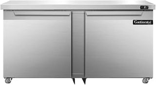 DLF60-SS-U Designer Line Two Section Undercounter Freezer, 60" W, Full Stainless