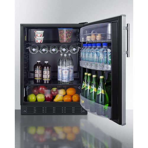 Summit Appliance Right-Hand Door / Silver / 5.5 cubic_feet Outdoor Refrigerators