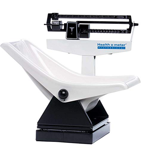 Mechanical Scale by Health o meter – With Child Seat, Acrylonitrile Butadiene Styrene, Red, Model 1524KL
