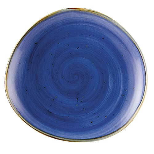 CAC China 10-3/8x9-5/8x1-1/2" / Sunflower / Modern Dinner Plates