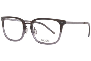 Eyeglasses B 2020 221 Brown Horn Gradient by Flexon – Lens-55 Bridge-20 Temple-145, Acetate, Brown Horn Gradient/Silver, Model B2020
