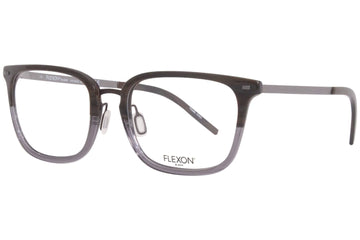 Eyeglasses B 2020 221 Brown Horn Gradient by Flexon – Lens-55 Bridge-20 Temple-145, Acetate, Brown Horn Gradient/Silver, Model B2020