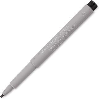 Faber-Castell Art & Graphic Pitt Artist Pen Calligraphy India Ink Pen, Warm Grey Iii, Single Pitt Pen, For Art, Craft, Drawing, Sketching, Home, School, University, Colouring