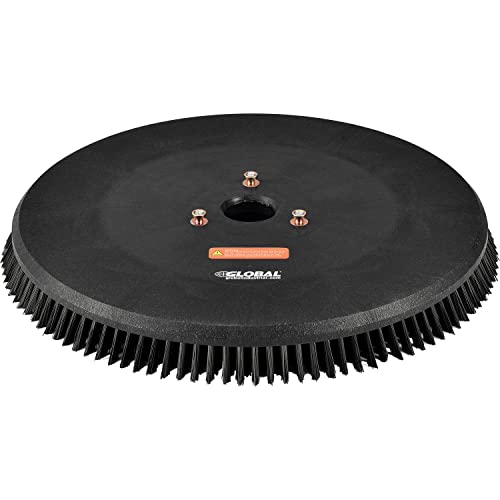 Scrub Brush for 22" Auto-Ride On Floor Scrubber by Global Industrial – 20.8"L x 20.8"W x 1.97"H, Plastic, Black, Model N150008G