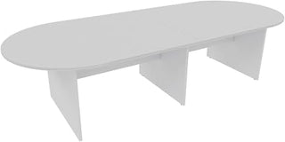 Kai by i5 Commercial 48" x 144" Racetrack Style Conference Table CT144 White