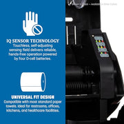 San Jamar Hybrid / Black/Silver / 16.5" x 13" x 9.25" Commercial Paper Hand Towel Dispensers