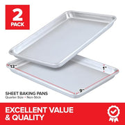 Stock Your Home Quarter Sheet / Silver / 2 Baking & Cookie Sheets