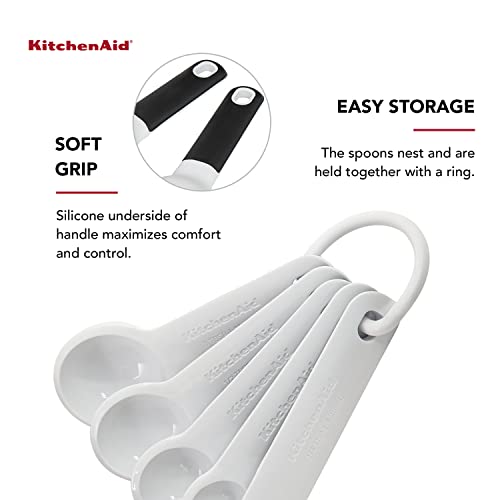 KitchenAid White / Spoons / Set Of 5 Spoons