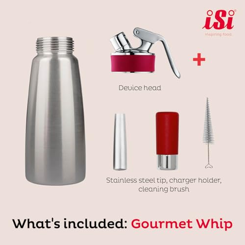 iSi North America 1 Pint / Red / Gourmet Whipper Cream Chargers & Whippers