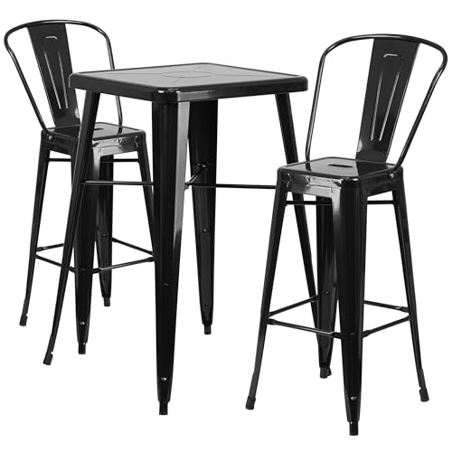 Flash Furniture Red / 40 x 27.75 x 27.75 / Contemporary Bar Sets