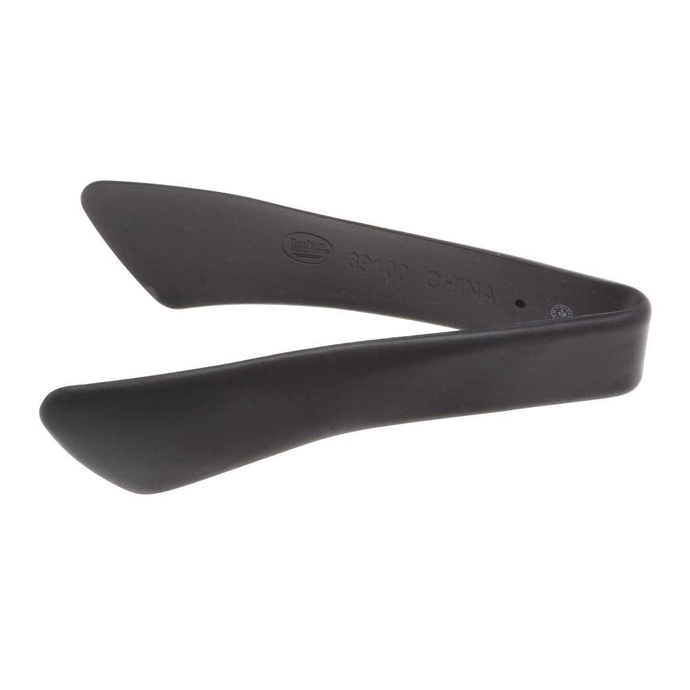 Tongs, 7", Heat Safe up to 400°F, Safe to use with Coated cast Aluminum Items, Dishwasher Safe, Stainless Steel & Silicone, Black by Tablecraft – Model 39100