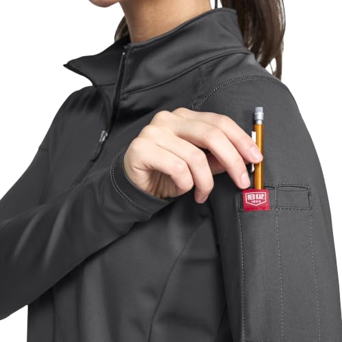 Red Kap Large / Carbon / Performance Stretch Jersey 1/4 Zip Pullover Sweaters