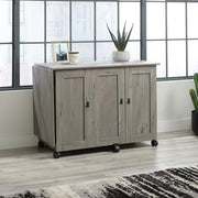 Sauder Mystic Oak / L: 40.08" x W: 19.45" x H: 28.5" / Tall Cabinet Sewing Storage