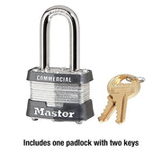Master Lock 1 / 1 Pack / Silver Keyed Padlocks