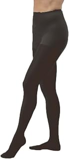 JOBST UltraSheer 8-15 mmHg Closed Toe Waist Support Stocking, Classic Black, Large